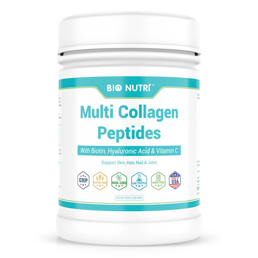 Multi Collagen Peptides Powder｜Unflavored Collagen Powder 45 Servings