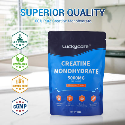 Luckycare Creatine Monohydrate Powder 500G｜100 Serving