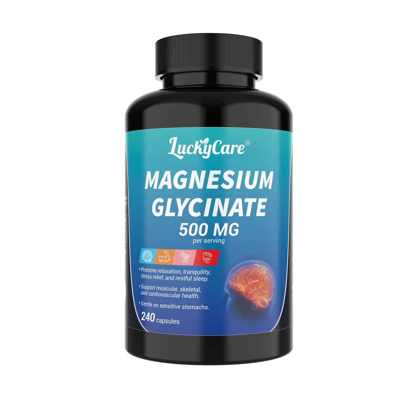 Magnesium Glycinate 500mg | 240 Capsules