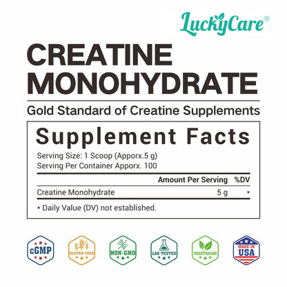 Creatine Monohydrate Powder 500G｜100 Servings