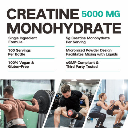 Creatine Monohydrate Powder 500G｜100 Servings