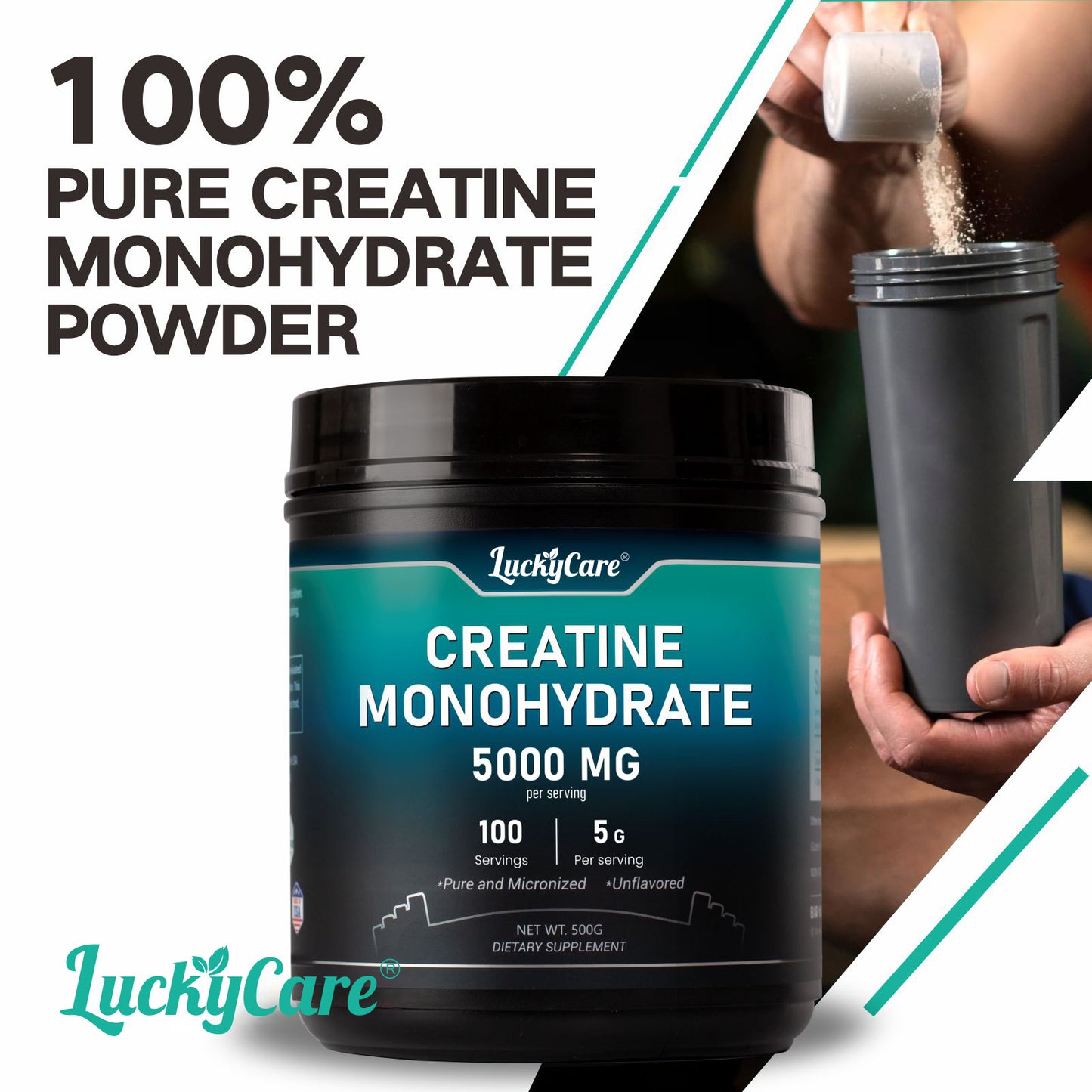 Creatine Monohydrate Powder 500G｜100 Servings